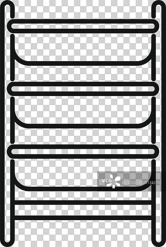 简单的四层货架图标图片素材