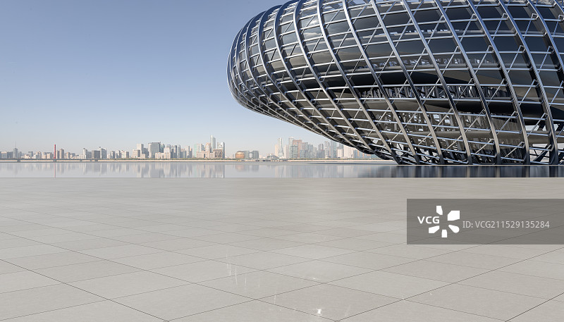 玻璃幕墙_异形曲面_建筑空间_城市广场图片素材