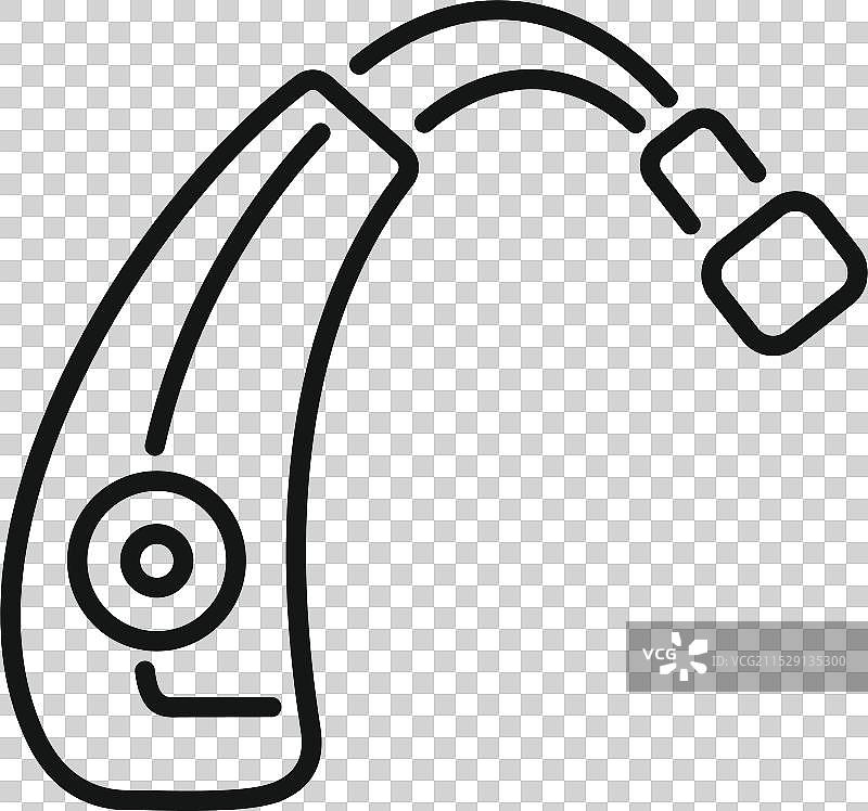 助听器设备改善听力损失问题图片素材