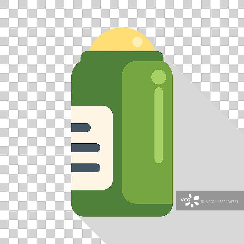 绿色除臭剂棒，持久有效图片素材