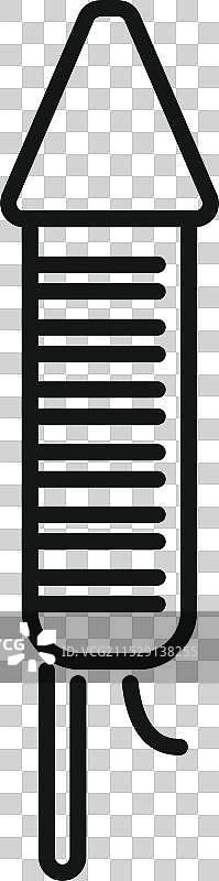 烟花火箭指向天空庆祝节日图片素材