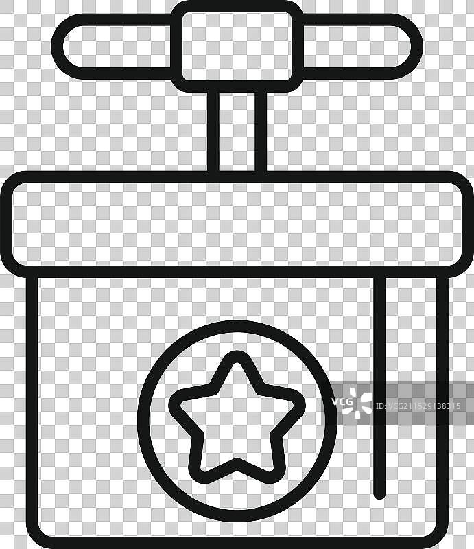 带杠杆的引爆器盒子与爆炸的星星图片素材