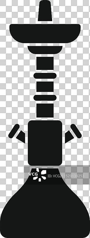 水烟放松吸烟设备与图形图标图片素材