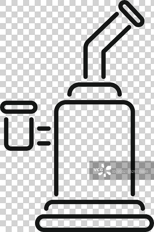 玻璃水烟壶和吸烟管用于吸烟烟草图片素材