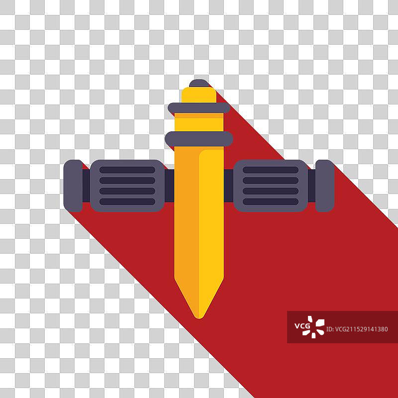 带有太阳能电池板的卫星平面轨道绕地球运行图片素材