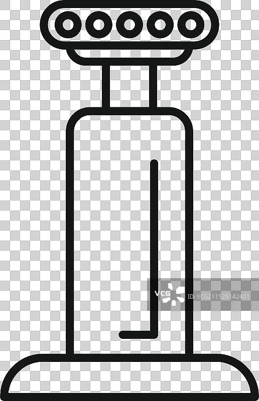 体育场灯杆矗立着，照亮了周围。图片素材