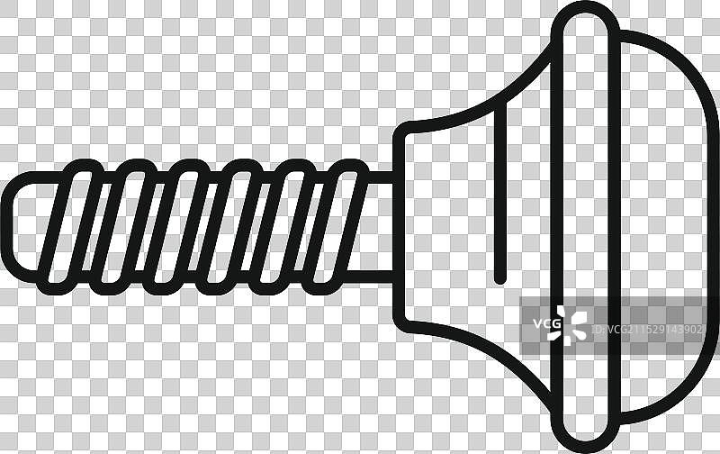 屋顶修理螺丝固定元件连接图片素材