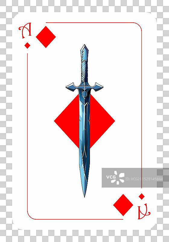 简单严格的方块A扑克牌设计图片素材