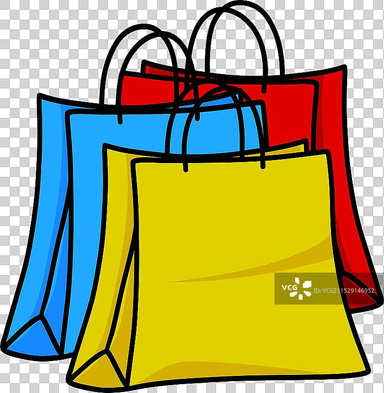 色彩缤纷的礼品袋购物设计图片素材