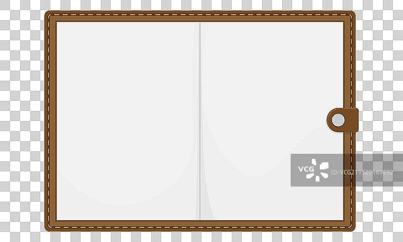 打开的空白页组织者图片素材