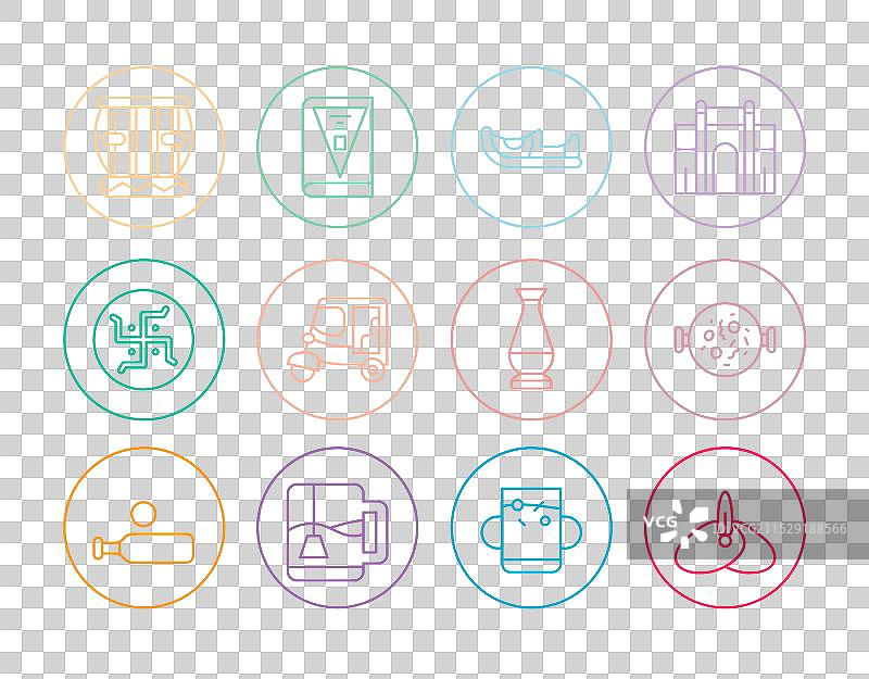 印度头饰涂鸦中的头巾和鸡肉提卡图片素材