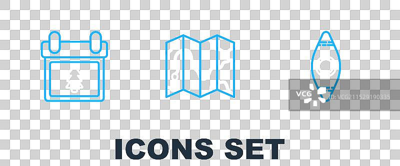 划船或独木舟日历，背景有树木图片素材