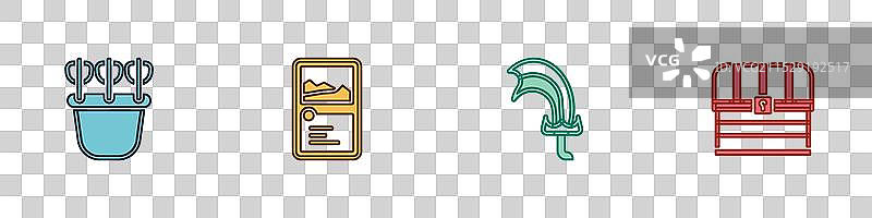 箭袋与箭的卡牌游戏收藏剑图片素材