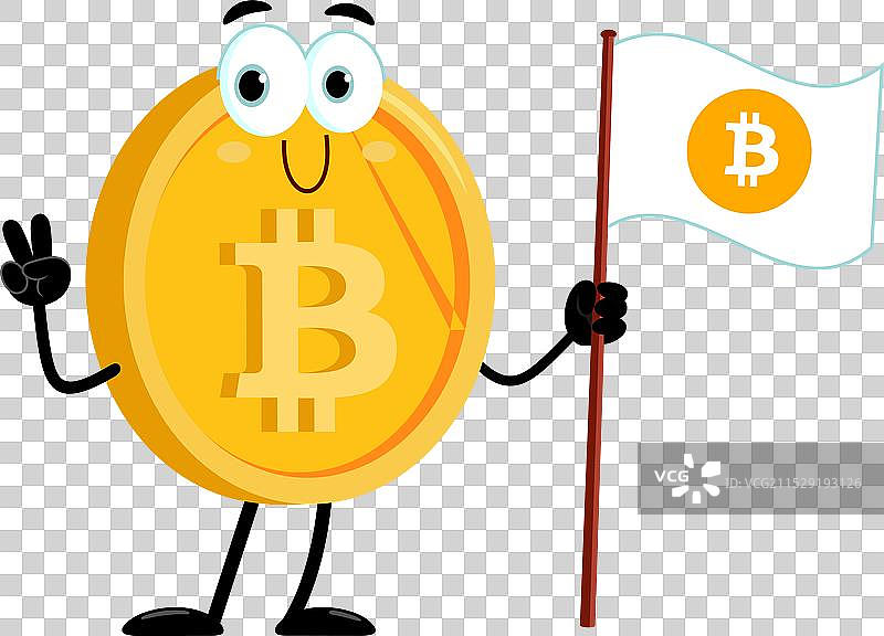 比特币卡通角色图片素材