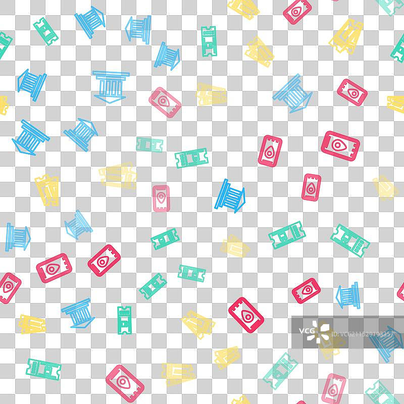 博物馆建筑的排队购票图片素材