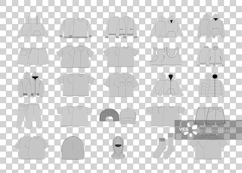 街头服饰捆绑技术包模板 Procreate图片素材