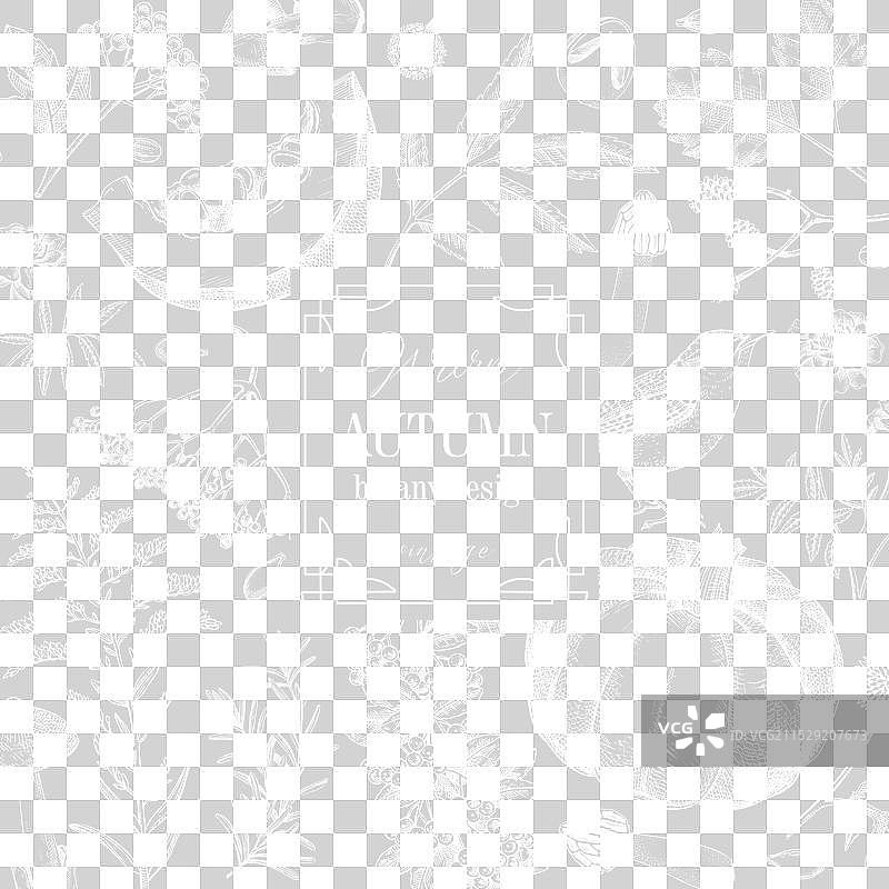 复古秋季框架设计感恩节图片素材