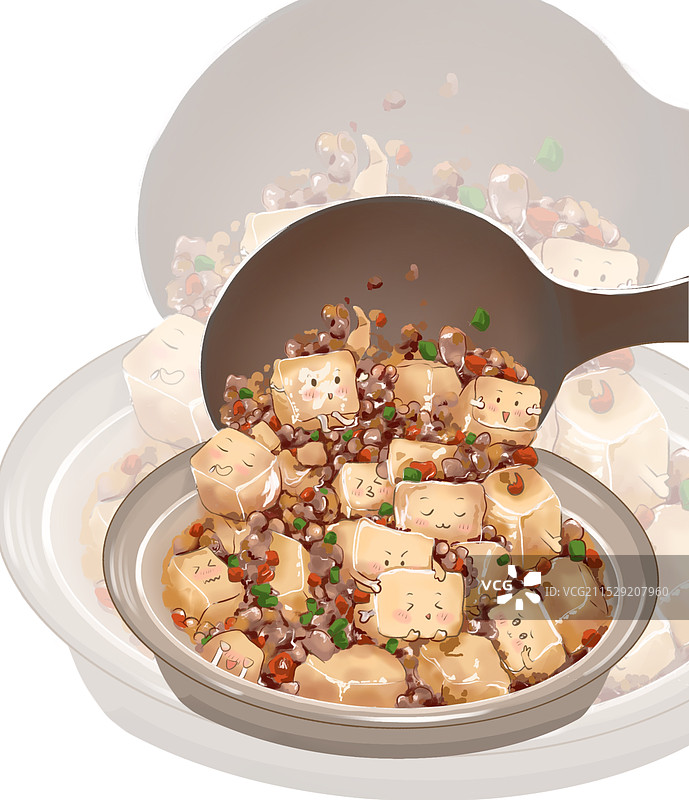 麻婆豆腐图片素材