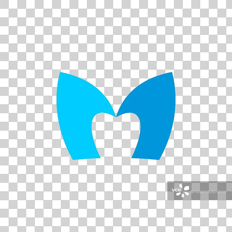 牙齿牙科标志字母M图标图片素材