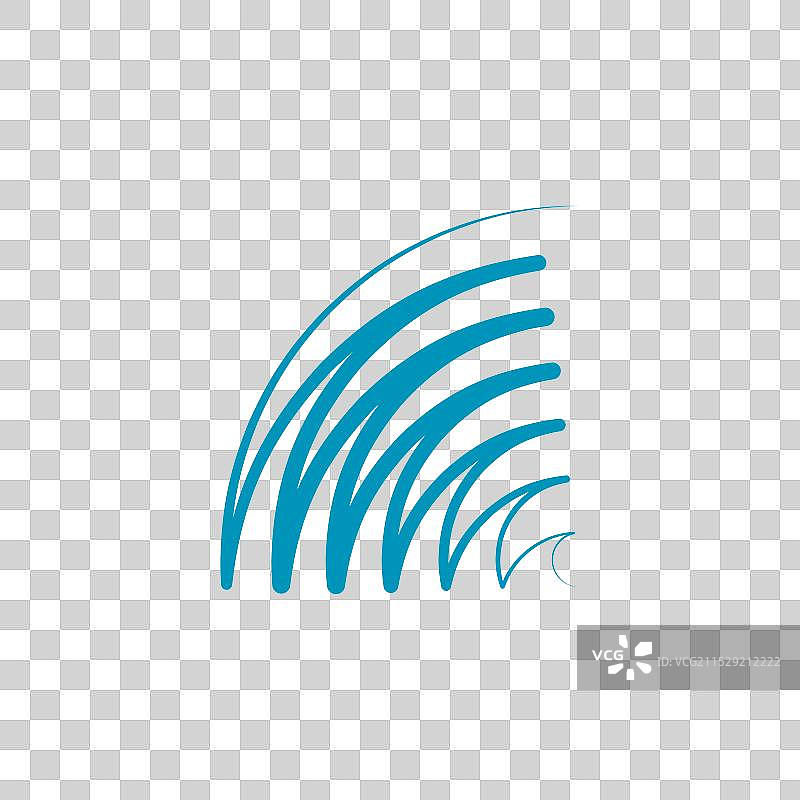 海啸符号水波抽象标志图标图片素材