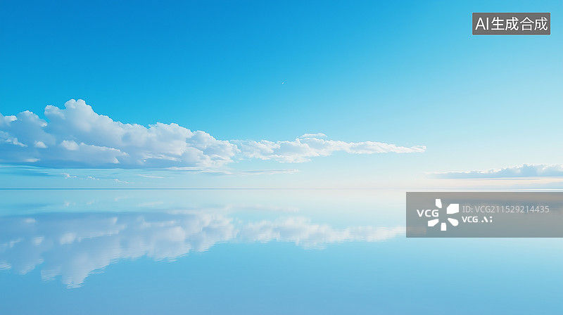 【AI数字艺术】盐田镜面自然景观图片素材
