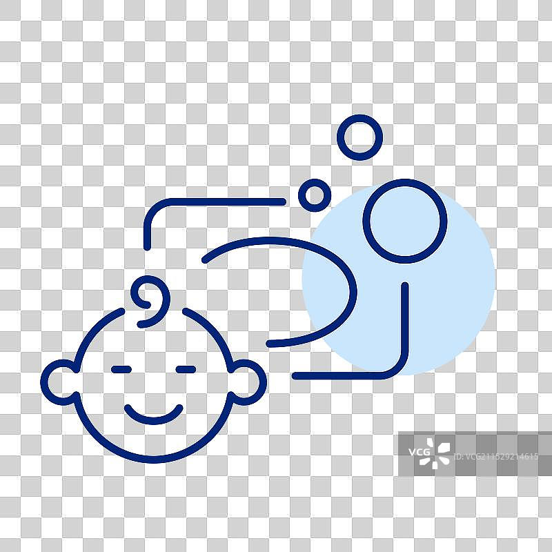 肥皂泡和微笑的婴儿脸庞温柔而可爱图片素材