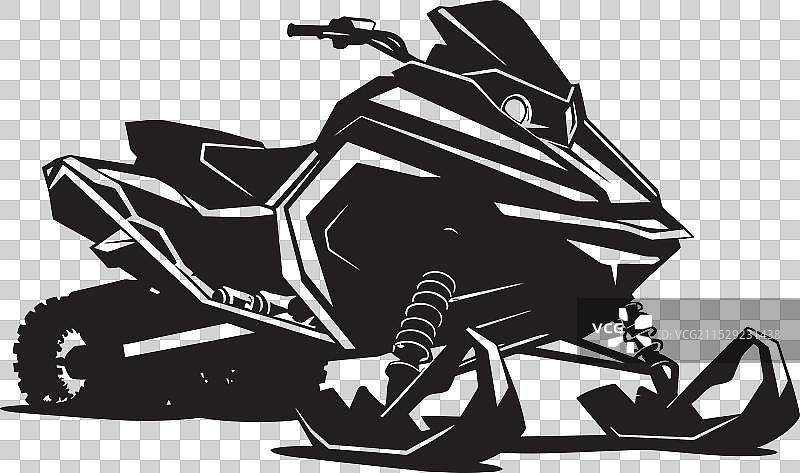 冰霜小径雪地摩托车标志图标雪橇图片素材