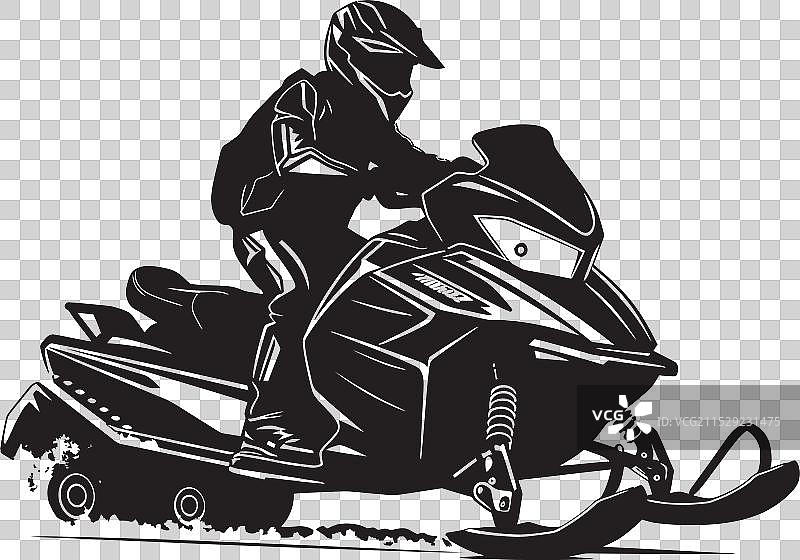 雪地冲刺者雪地摩托车标志符号冰川图片素材