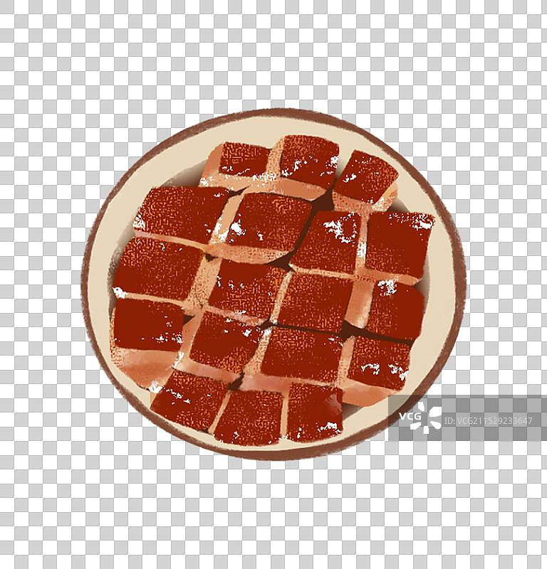 常山方肉红烧肉图片素材