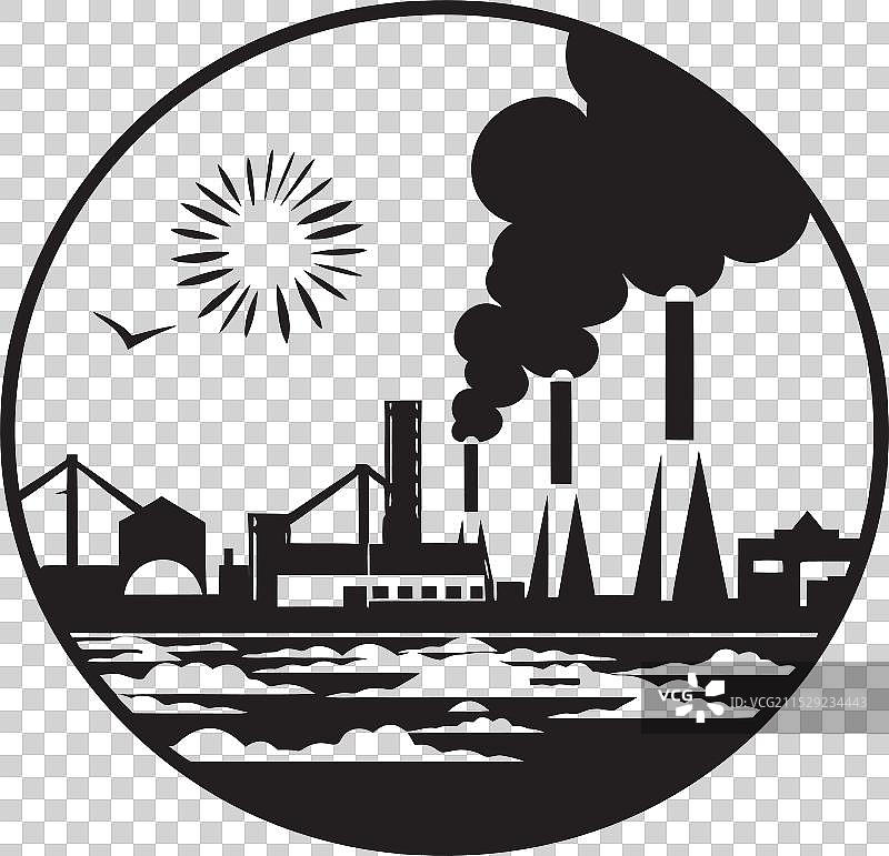 河雾污染象征图标污染水域图片素材