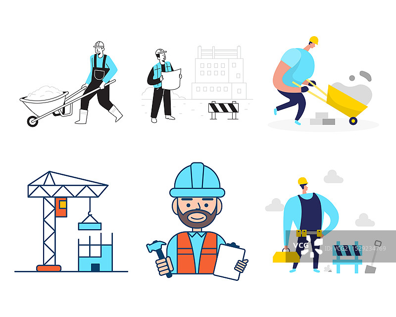 施工建筑工人图片素材