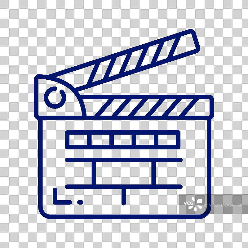 电影拍板拍摄设备图标图片素材