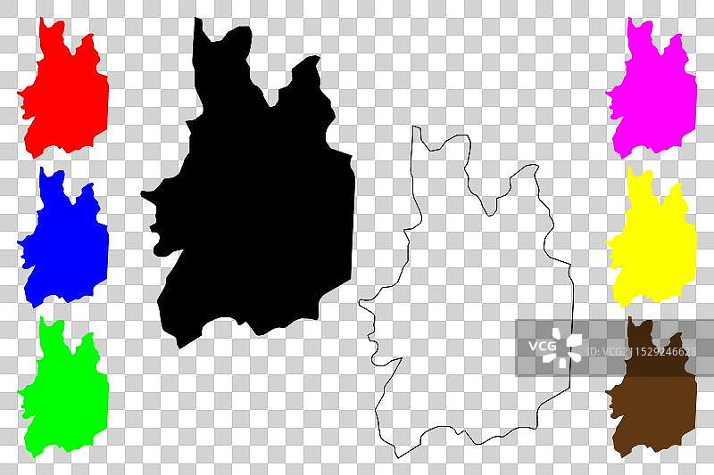 斯里兰卡乌瓦省行政区划图片素材