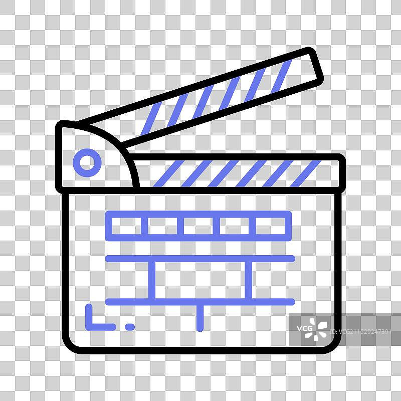 电影拍板拍摄设备图标图片素材