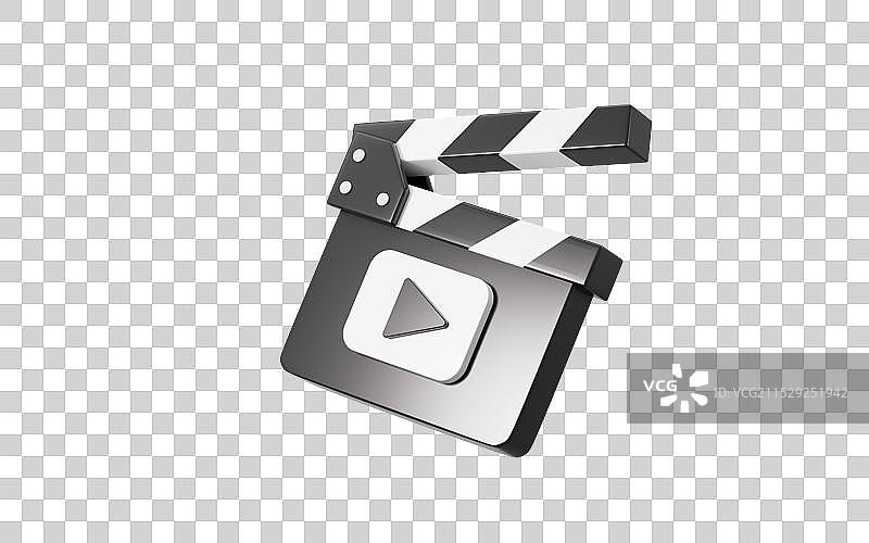 卡通场记板模型3D渲染图片素材