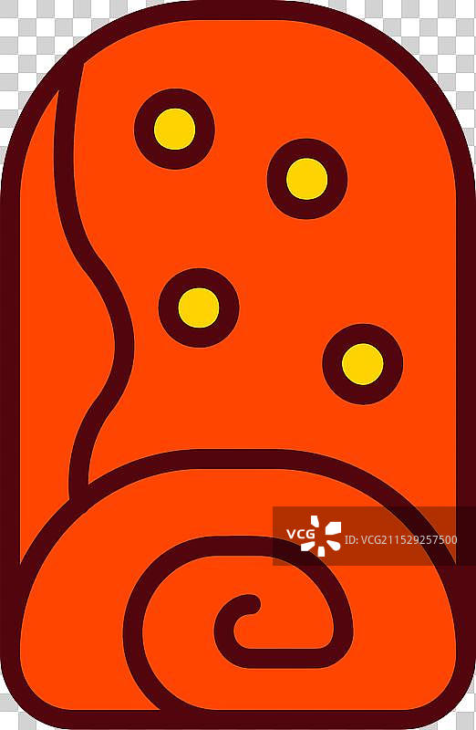 奶油卷图标设计图片素材