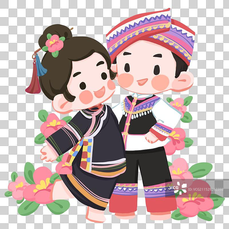 和气生花民族免抠素材图片素材