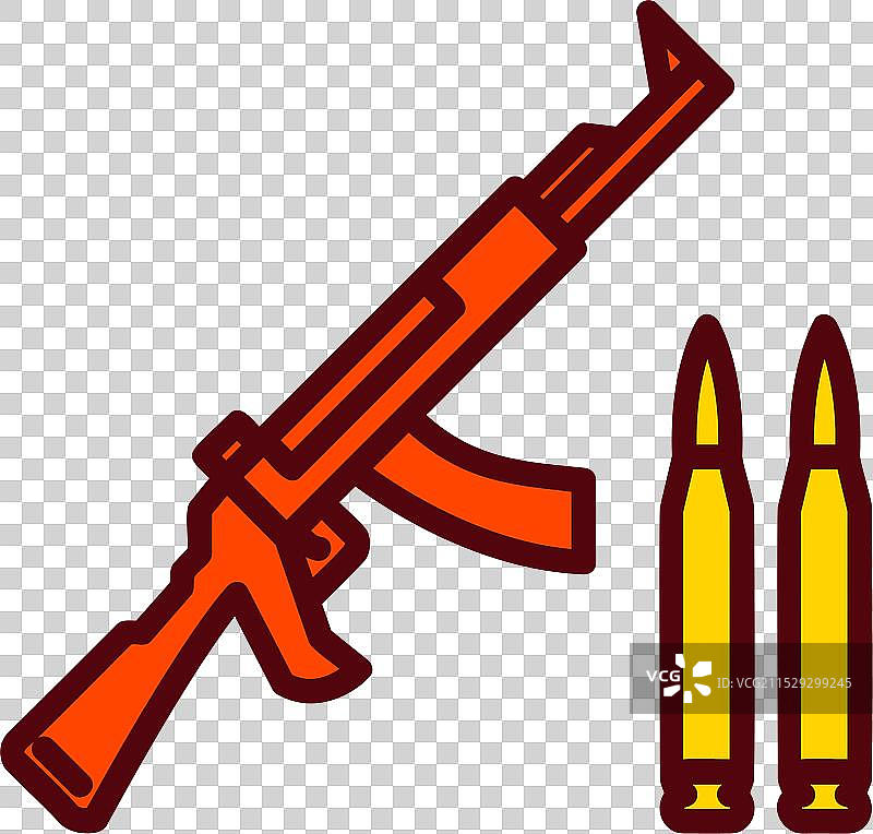 AK-47图标设计图片素材