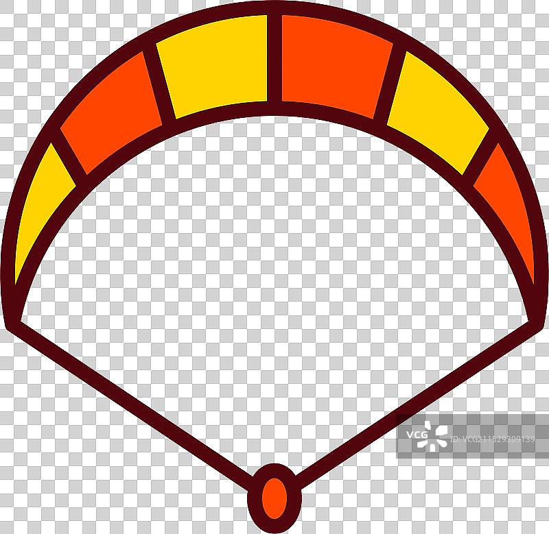 风筝冲浪图标设计图片素材