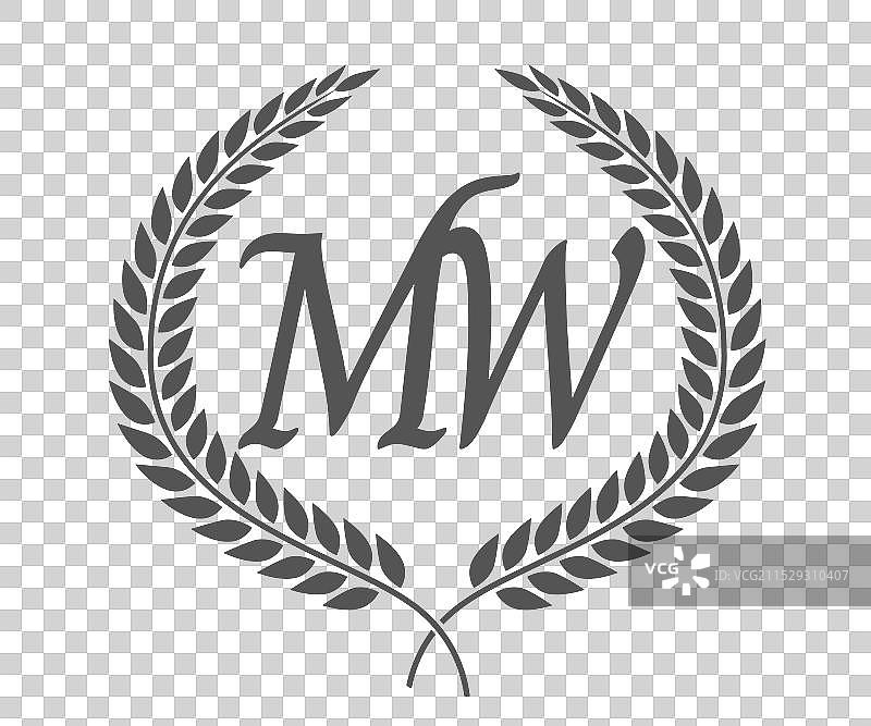 字母m和w的首字母组合标志设计图片素材