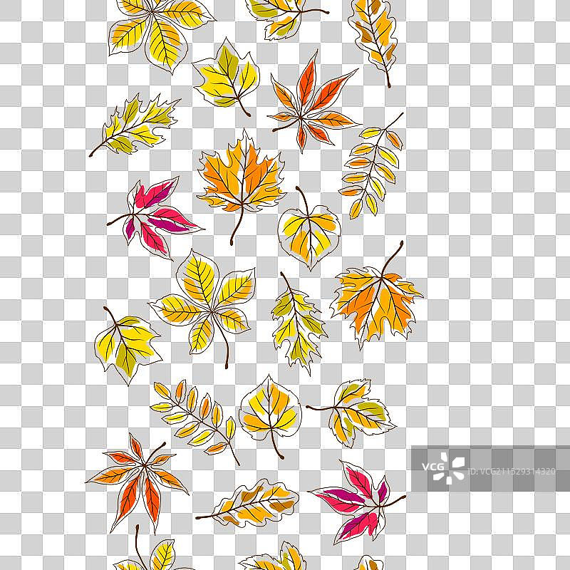 秋叶背景的图案图片素材