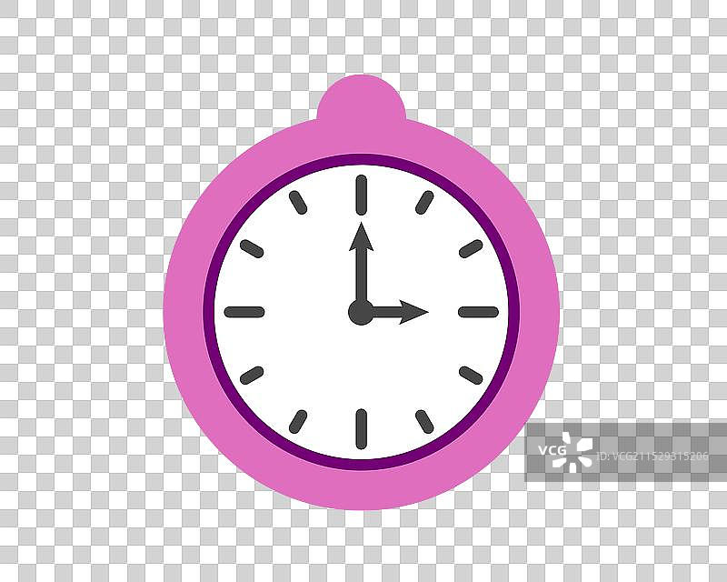 夏季时钟图标设计与荔枝水果图标图片素材