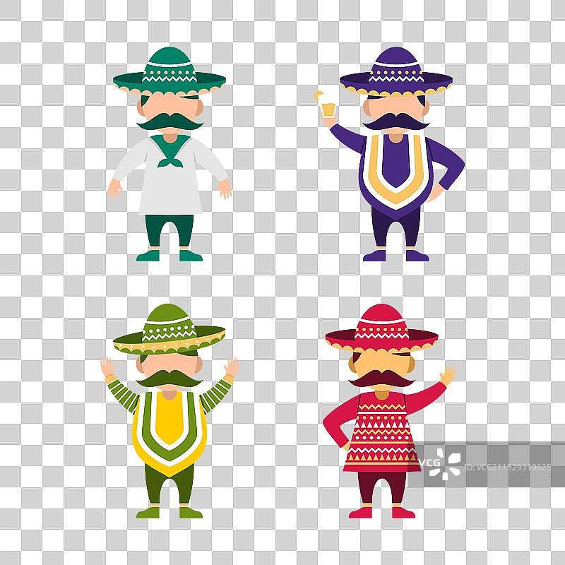 墨西哥万岁角色设计图片素材