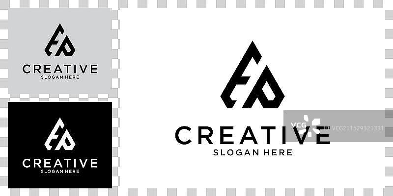 EP或PE首字母标志设计图片素材