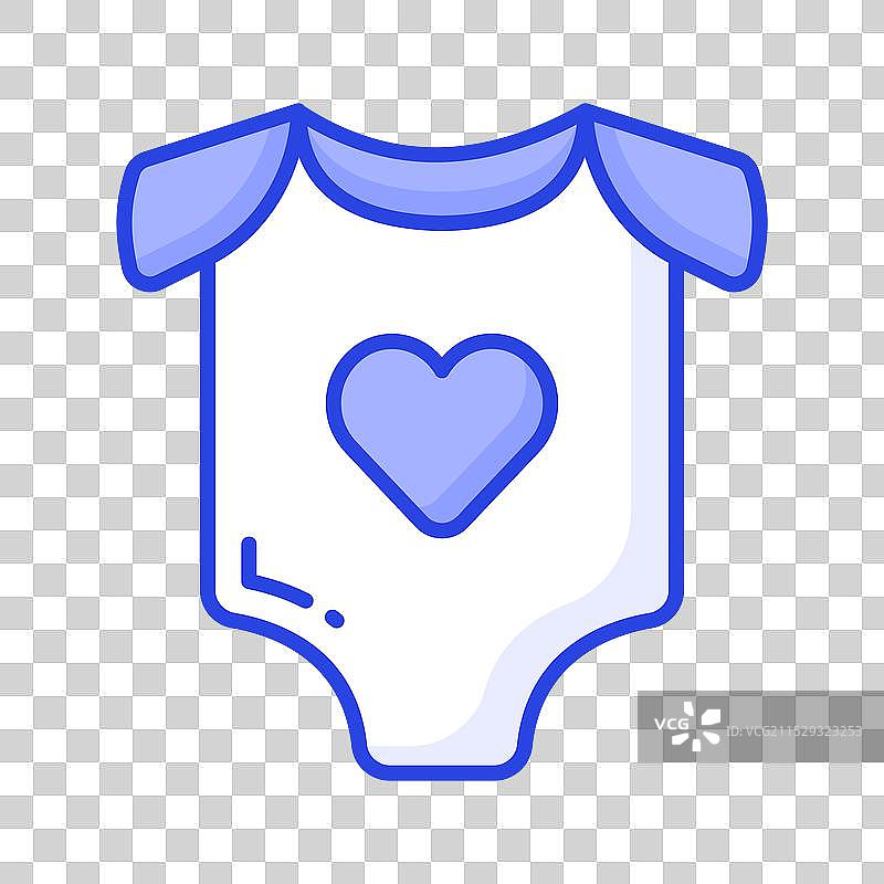 现代风格婴儿连体衣图标图片素材