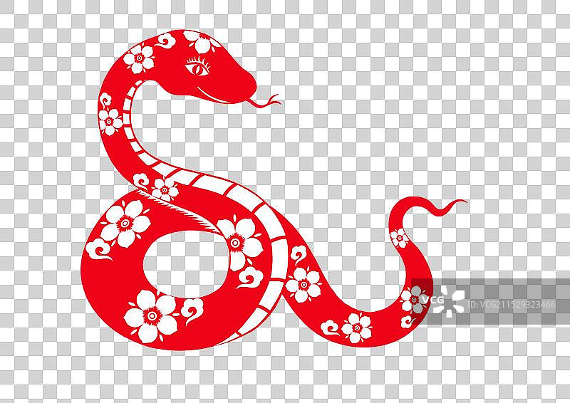 蛇年剪纸图片素材