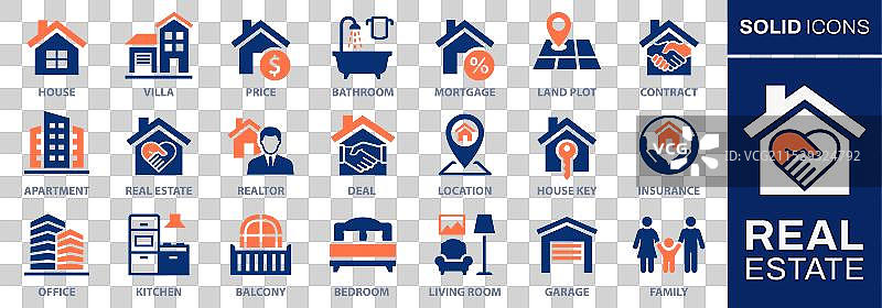 房地产图标集：厨房合集图片素材