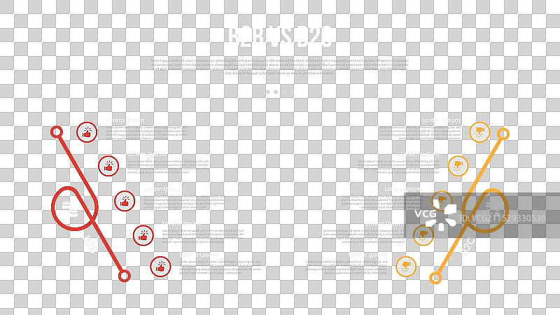 B2B与B2C商业比较信息图表图片素材