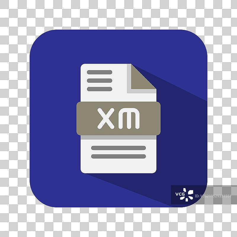 xm音频文件扁平图标格式文档文件图片素材