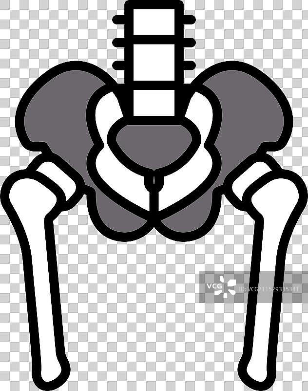 时尚的骷髅线条画风格图片素材